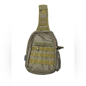 Tactical Military Sling Bag – Olive Green